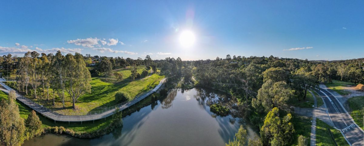 Ariel photo of the city of banyule